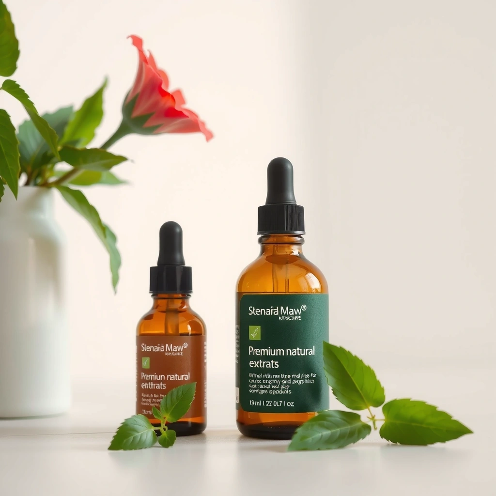 Natural ingredients for skincare - botanical extracts and organic compounds